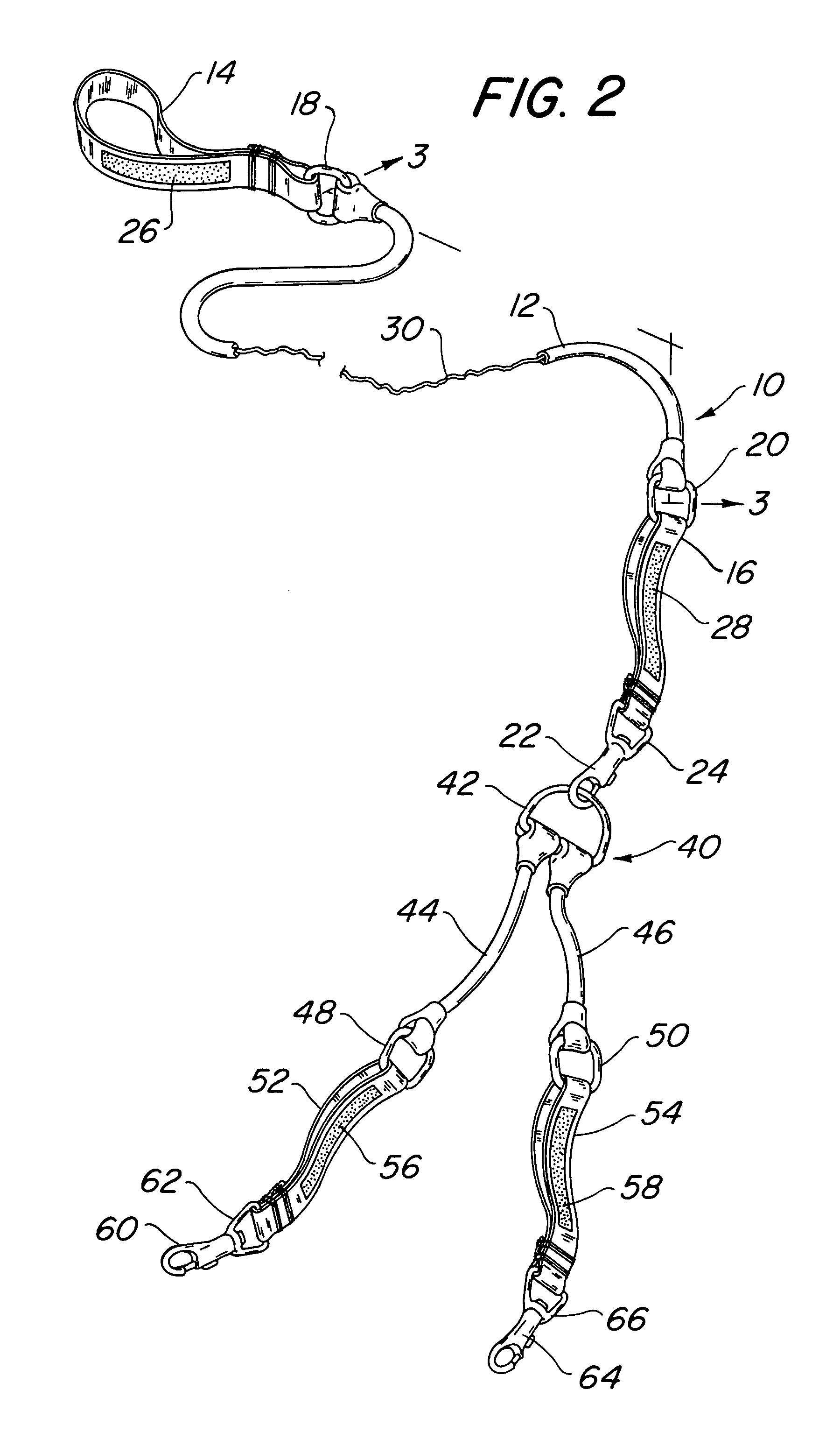 Elastic dog leash and coupler