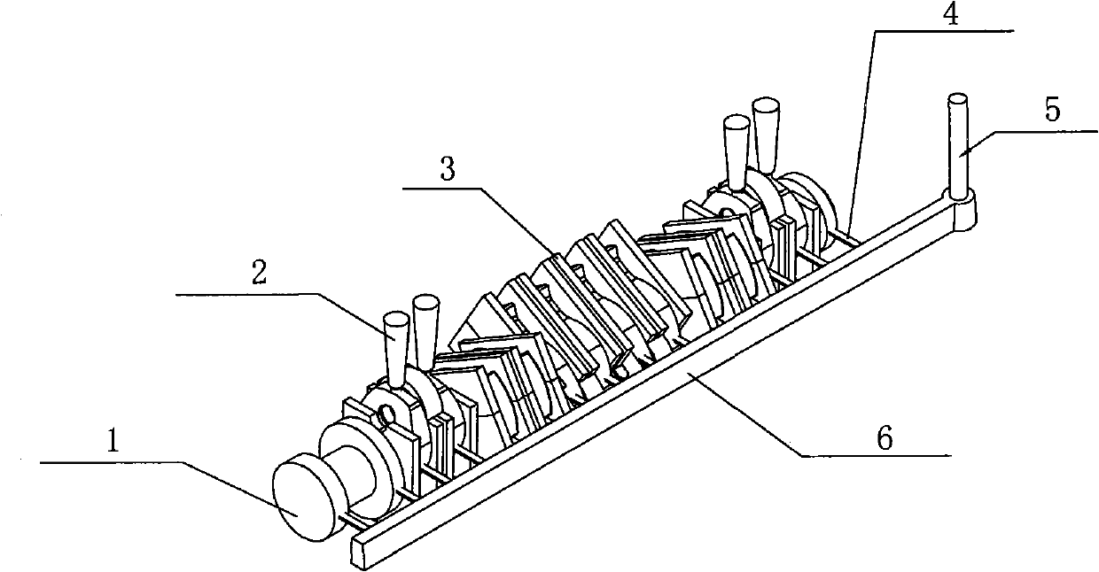 Nodular graphite cast iron crankshaft of diesel engine and its non-feedhead casting process