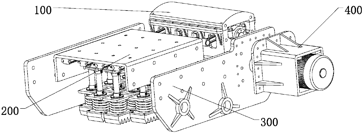 A crank connecting rod cleaning device that flexibly fits the cleaning surface