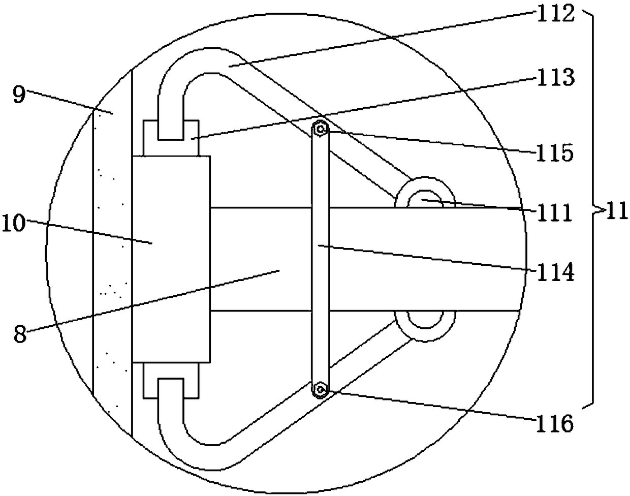 High-quality metal pipe surface treatment device