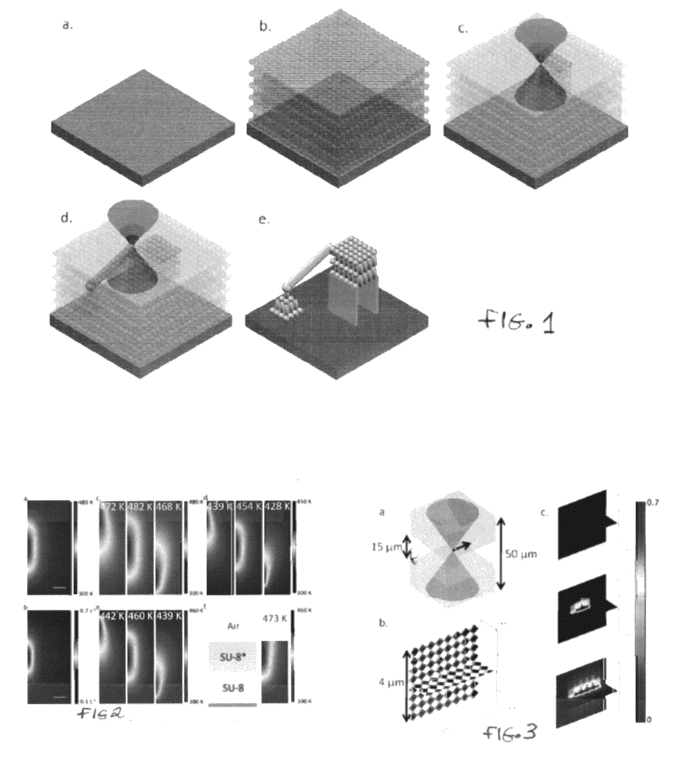 Hybrid lithographic method for fabricating complex multidimensional structures