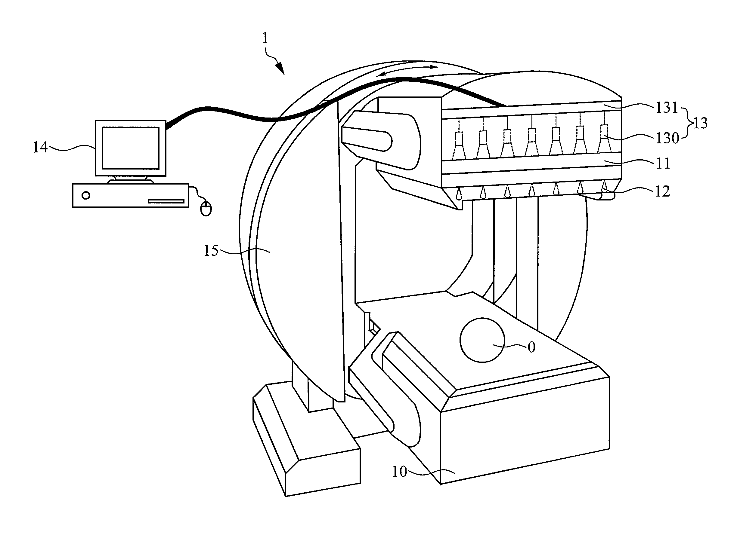 Single photon emission computed tomography instrument and the operating method thereof