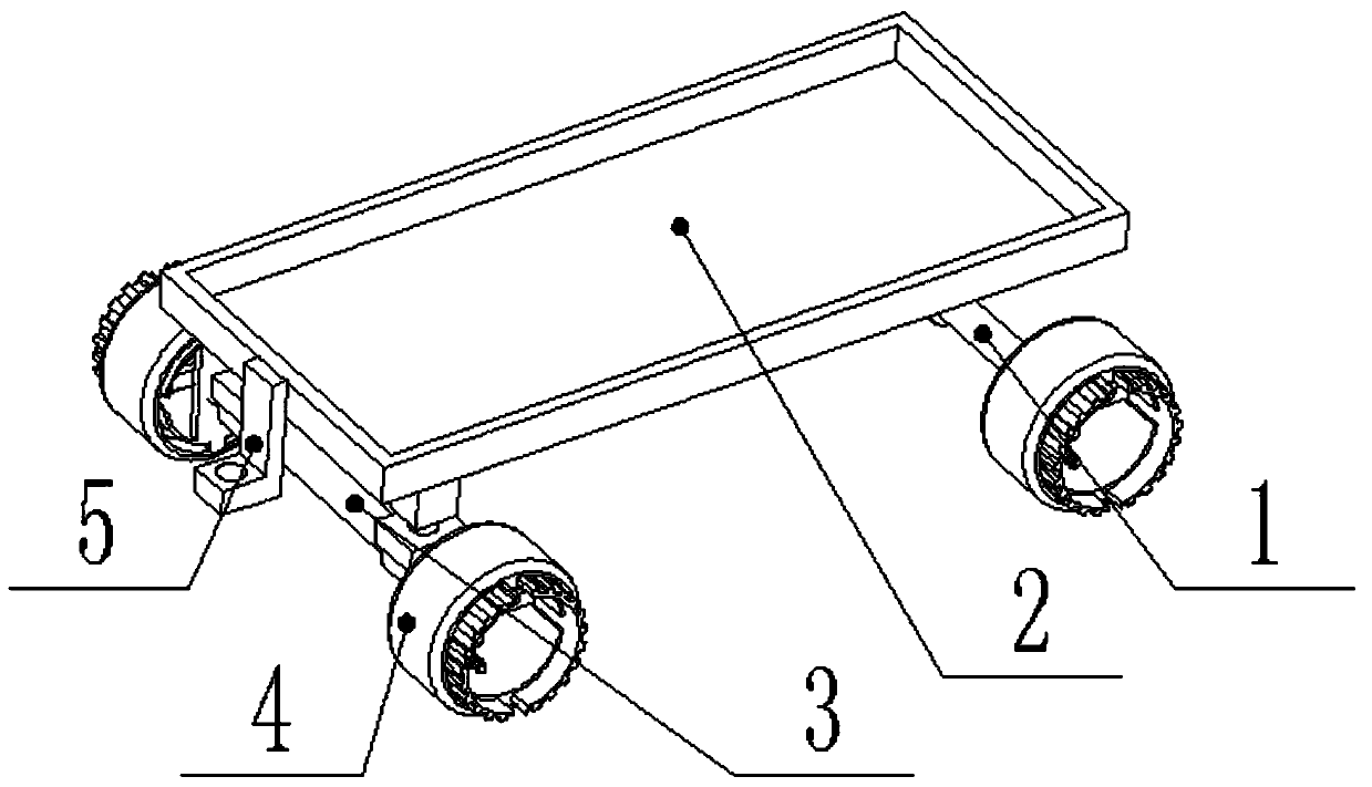 A kind of off-road pallet truck device