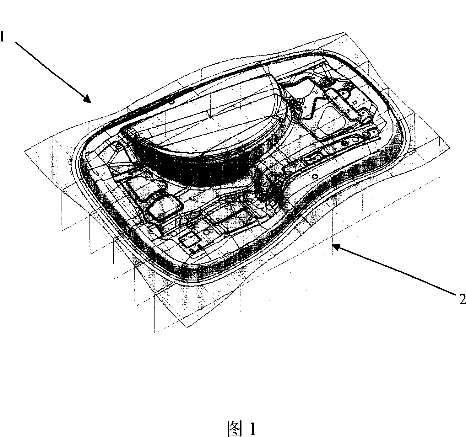 Laser cutting positioner of drawn component