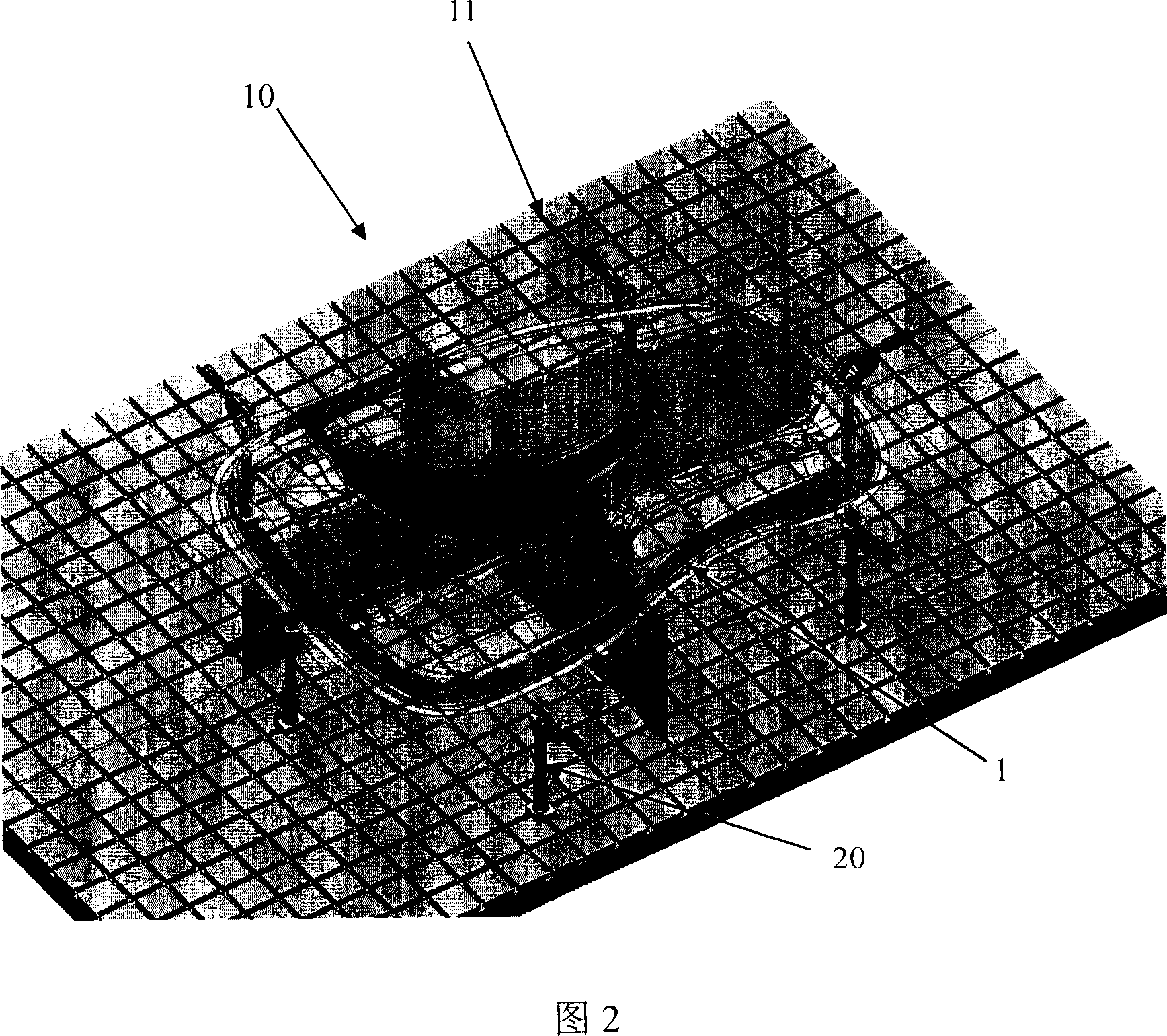 Laser cutting positioner of drawn component