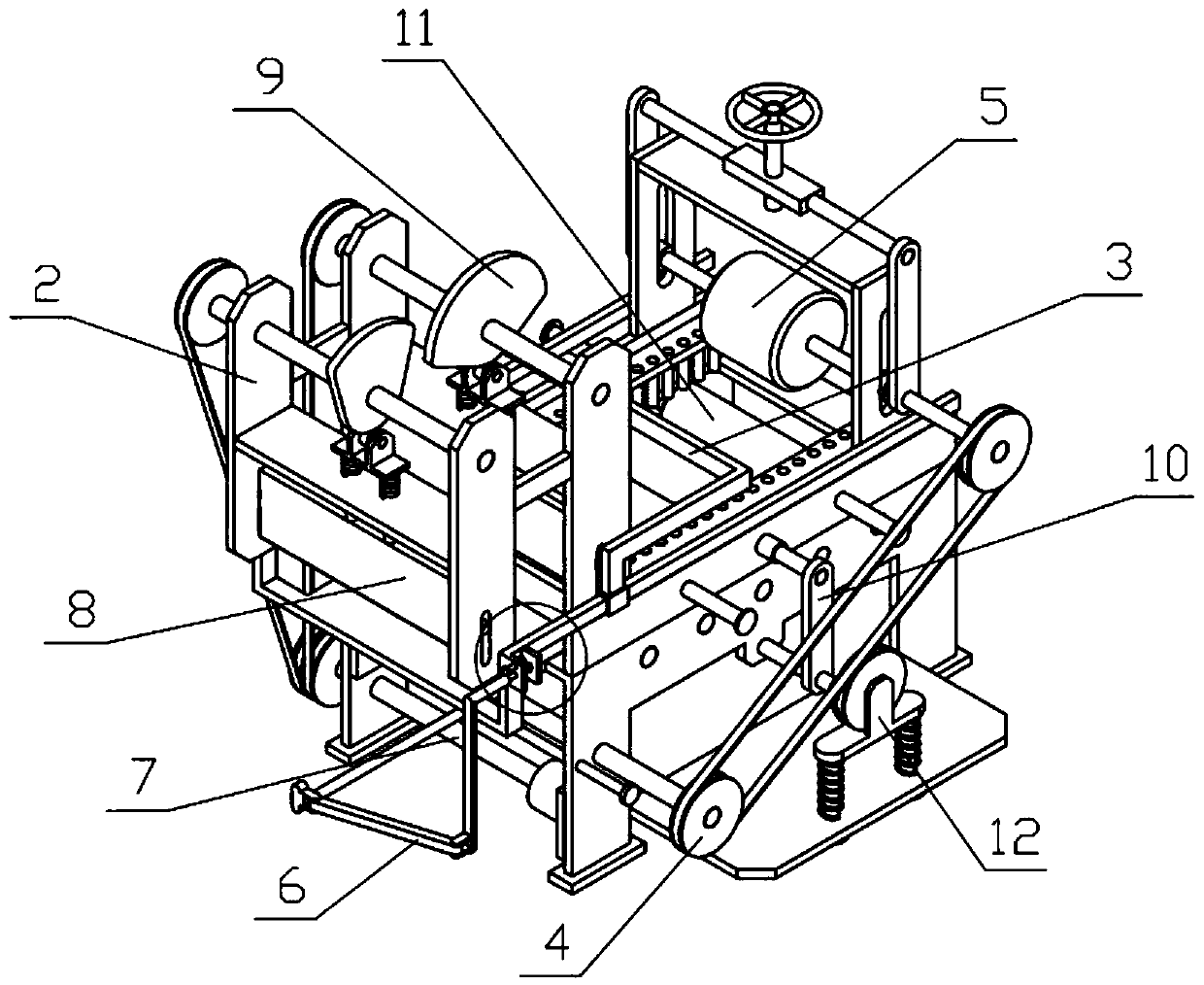 Automatic measuring and cutting device of board