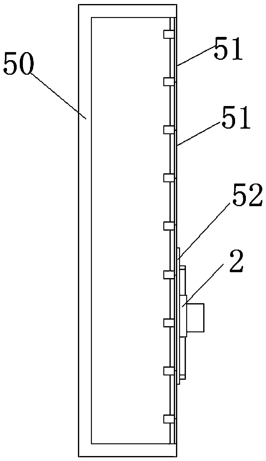 Calibrating device for building curtain wall testing machine