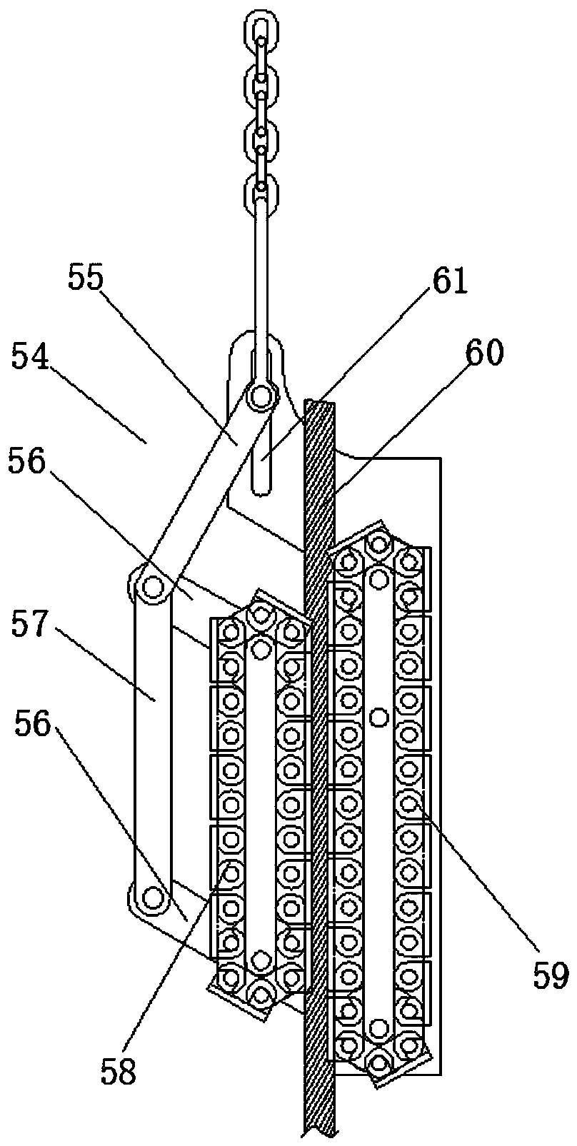 Calibrating device for building curtain wall testing machine