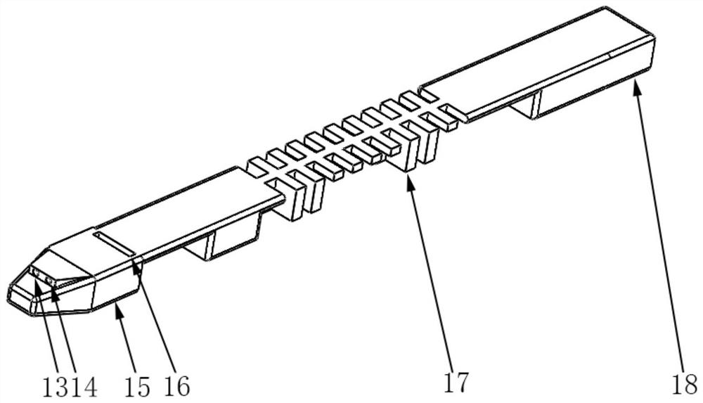 Inchworm type magnetic control soft robot for small pipeline detection and use method