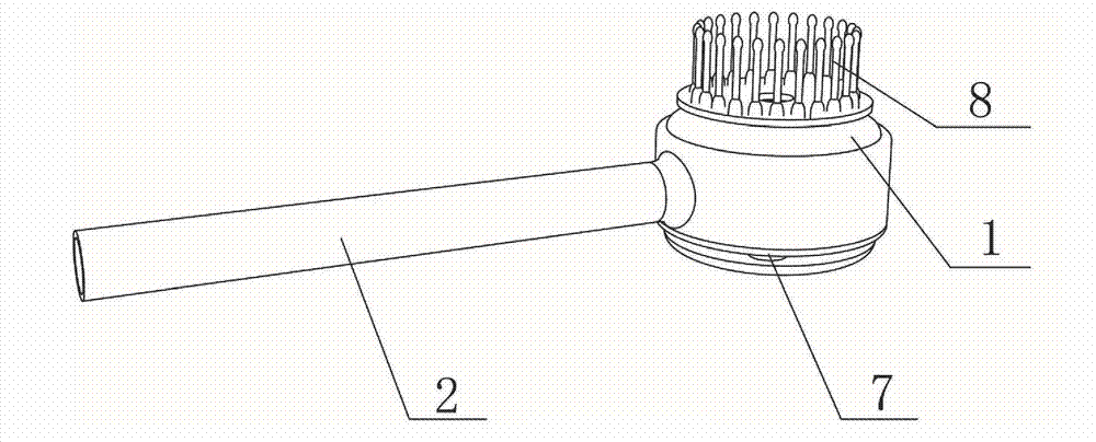 Shower massage nozzle