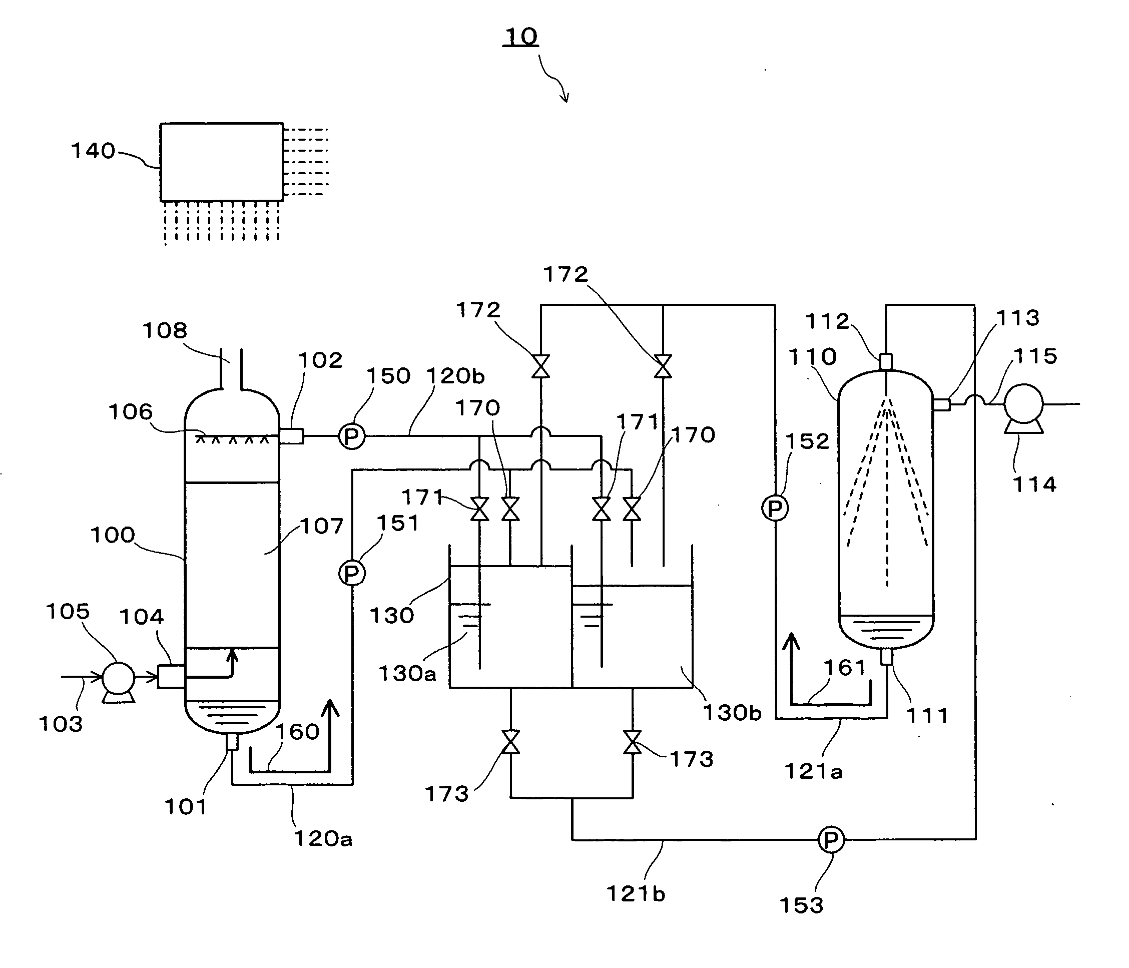 System and method for recovering carbon dioxide in exhaust gas