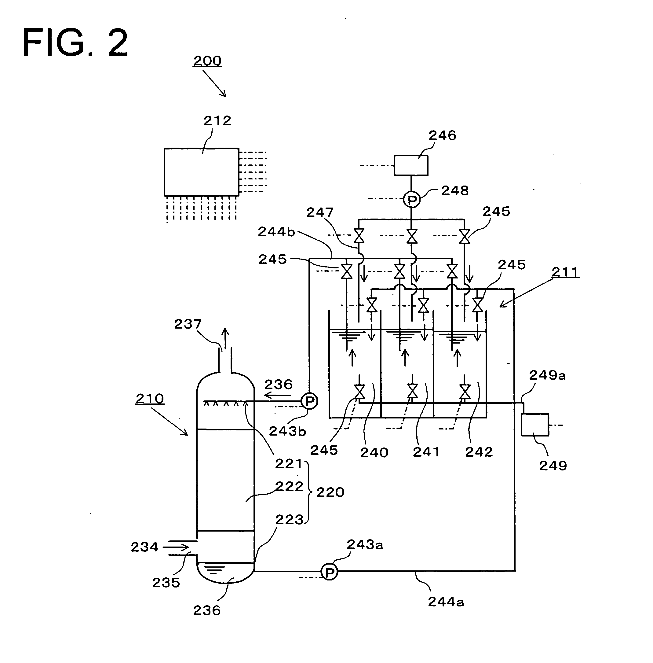 System and method for recovering carbon dioxide in exhaust gas