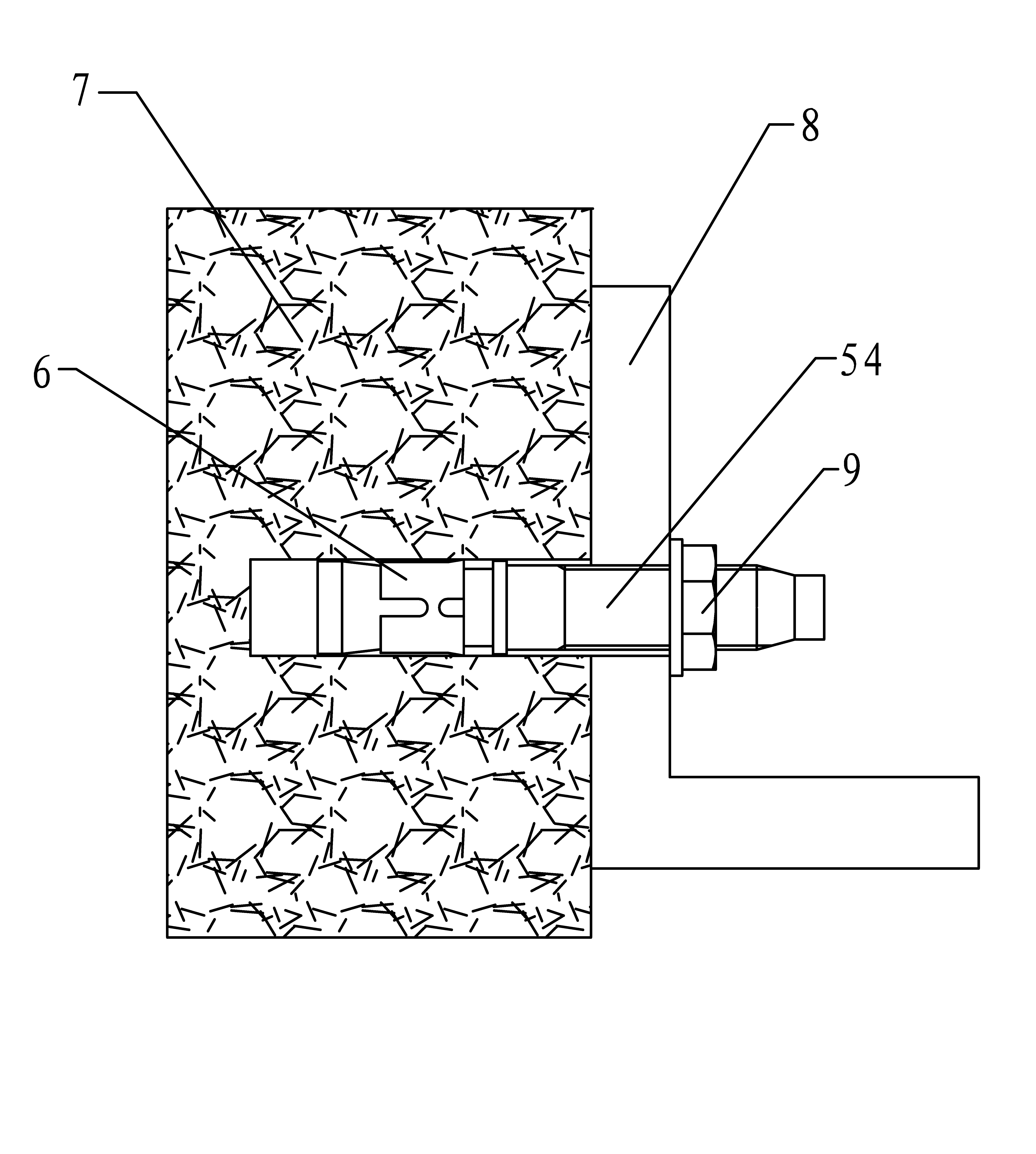 Cutting-free forming die of expansion anchor bolt