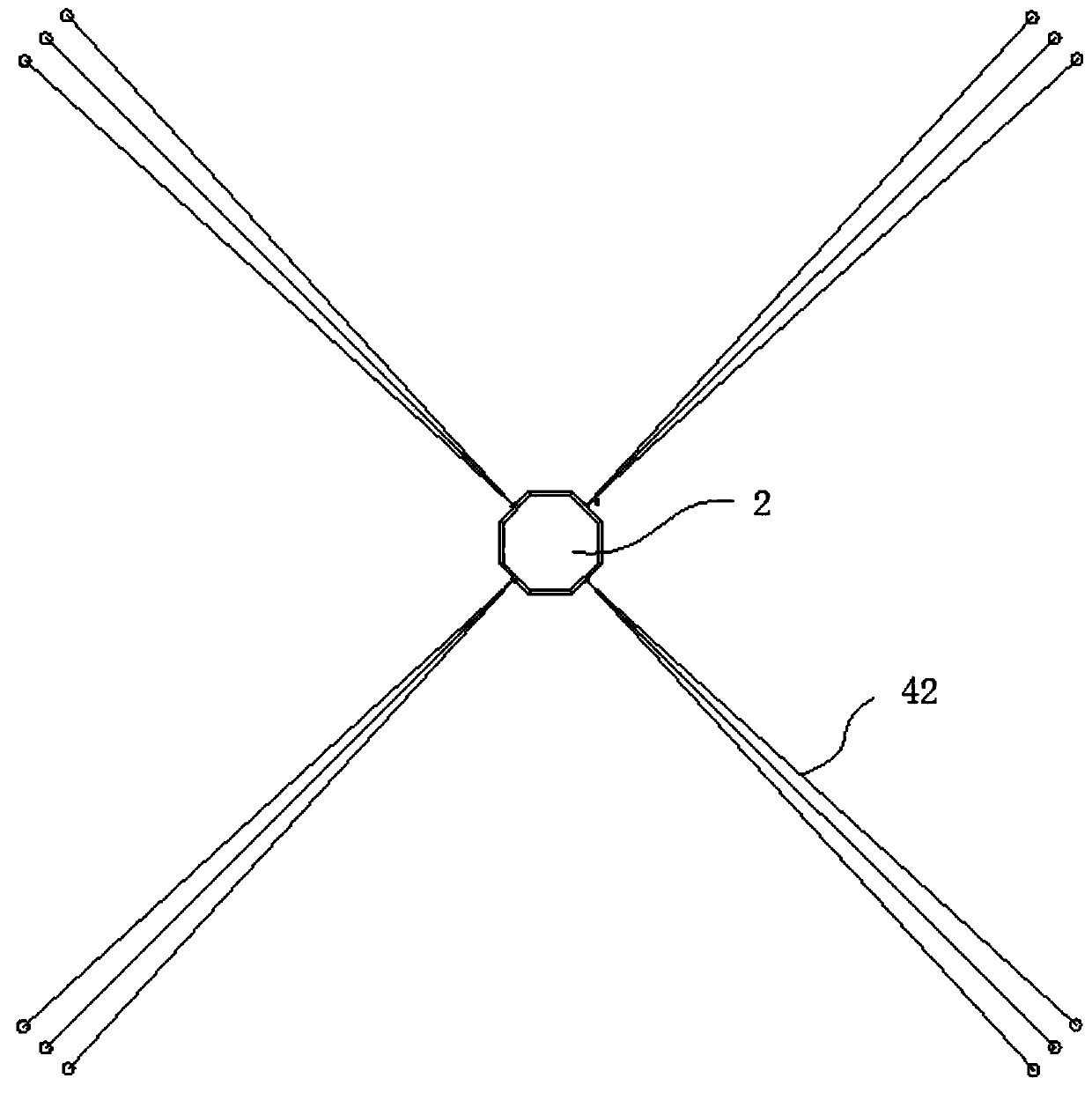 A semi-submersible octagonal prism-shaped floating nuclear power plant carrier platform