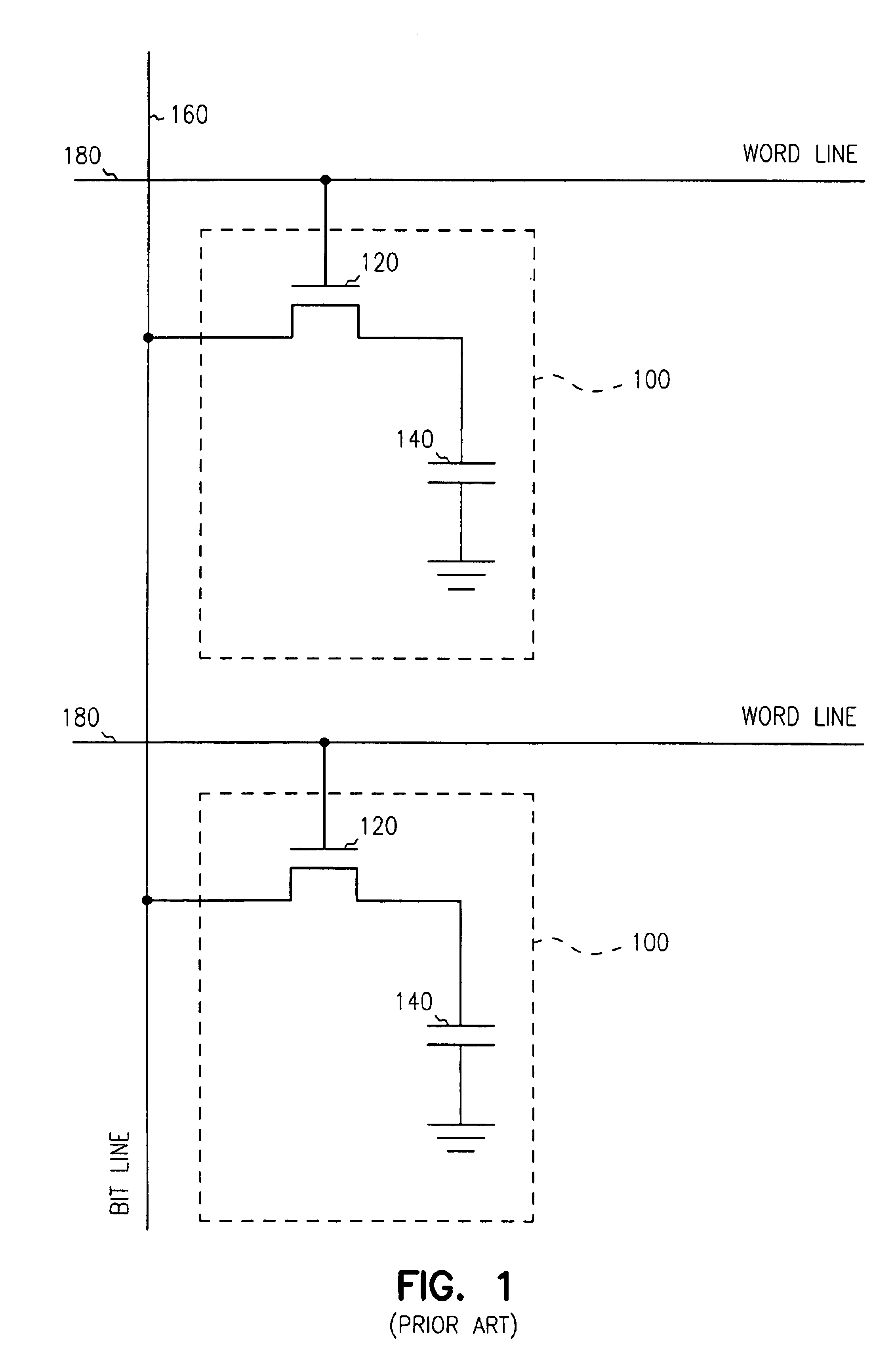 Merged MOS-bipolar capacitor memory cell