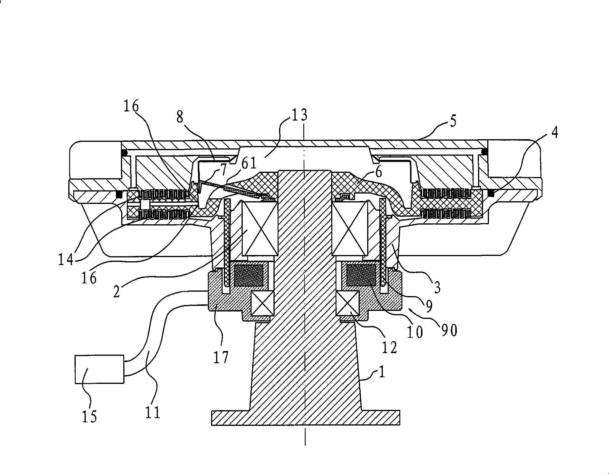 Silicon oil fan clutch