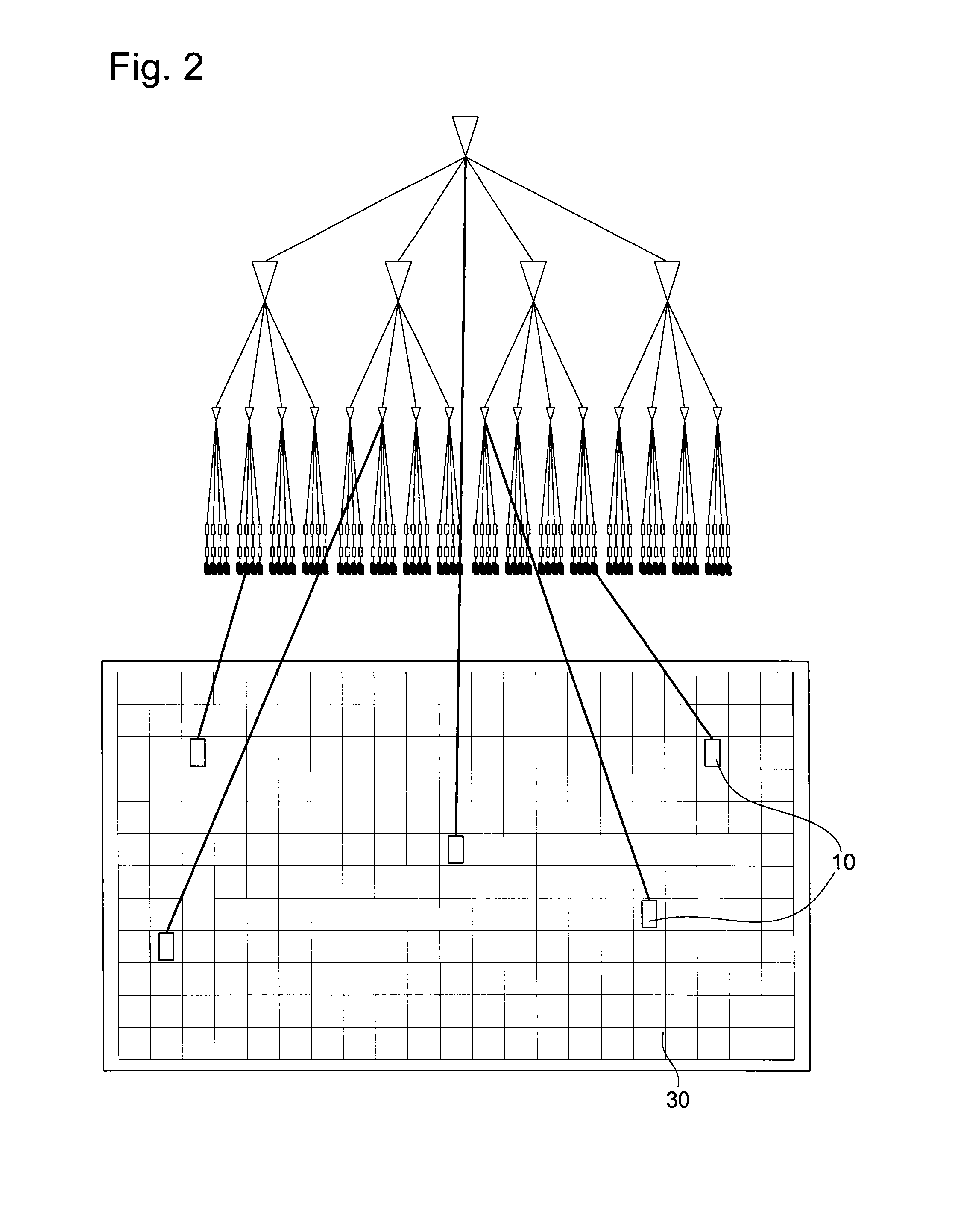 Integrated circuit with distributed clock tampering detectors