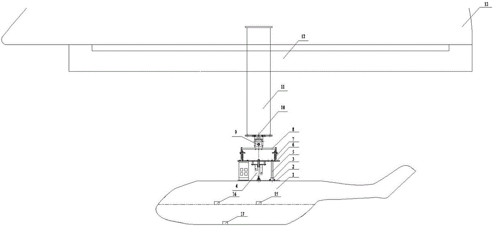 Rotor type aircraft water landing model test method