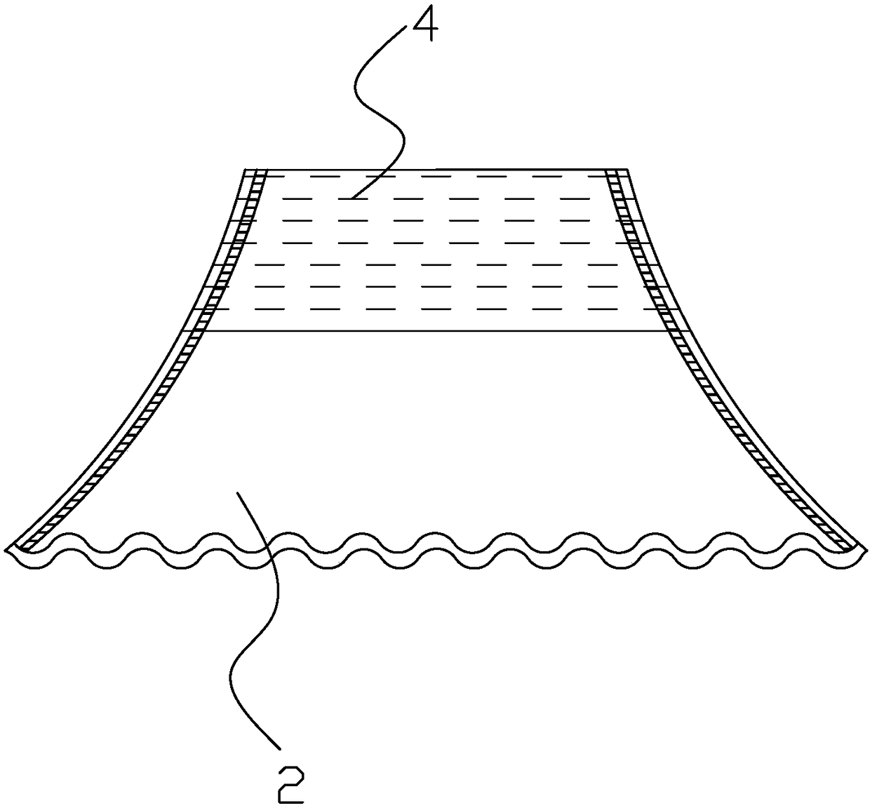 Skirt type paper diaper and preparation method thereof