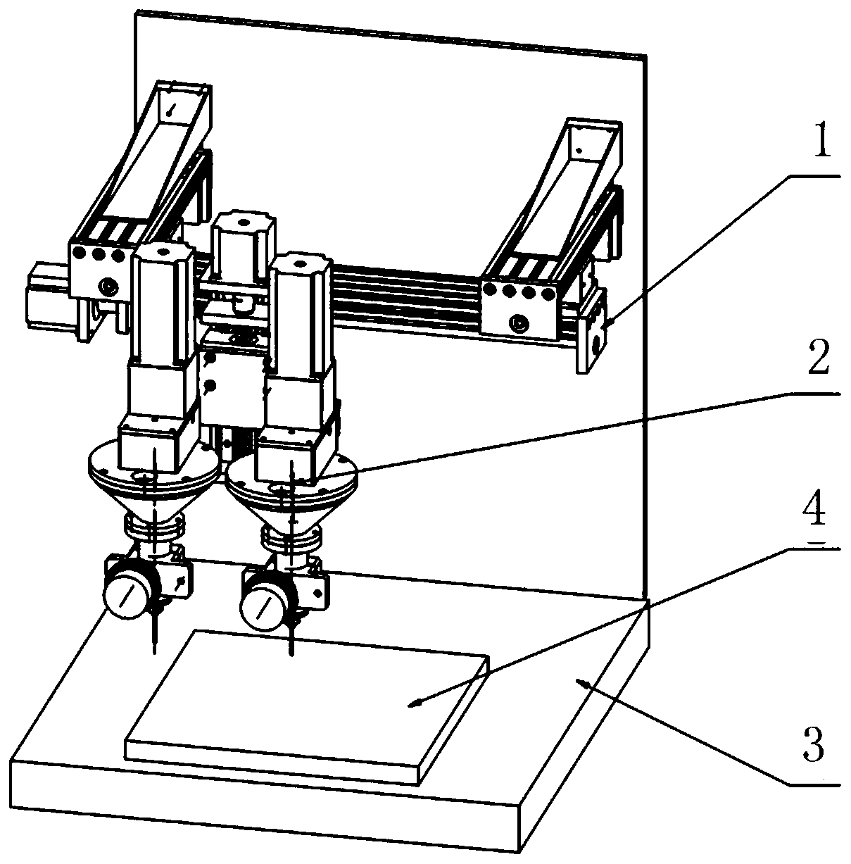 Variable-precision screw-extruding additive manufacturing equipment with stirring and anti-blocking functions