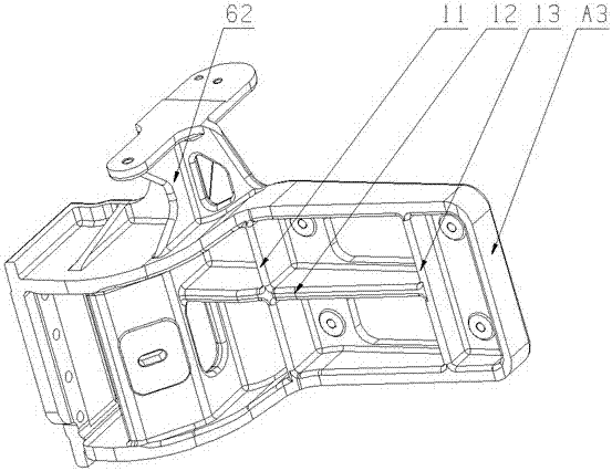 An integrated multifunctional air conditioner compressor bracket