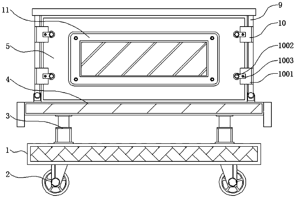 Convenient intelligent electric system transportation equipment with shock absorption function