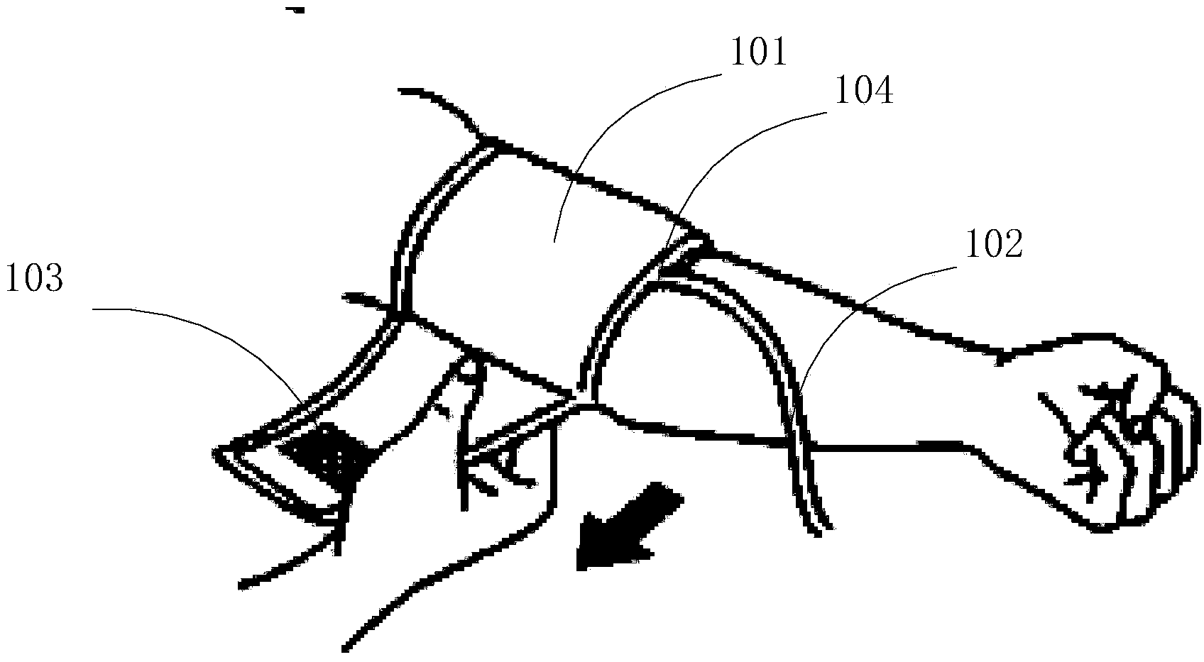 Device and method for winding or unwinding cuff