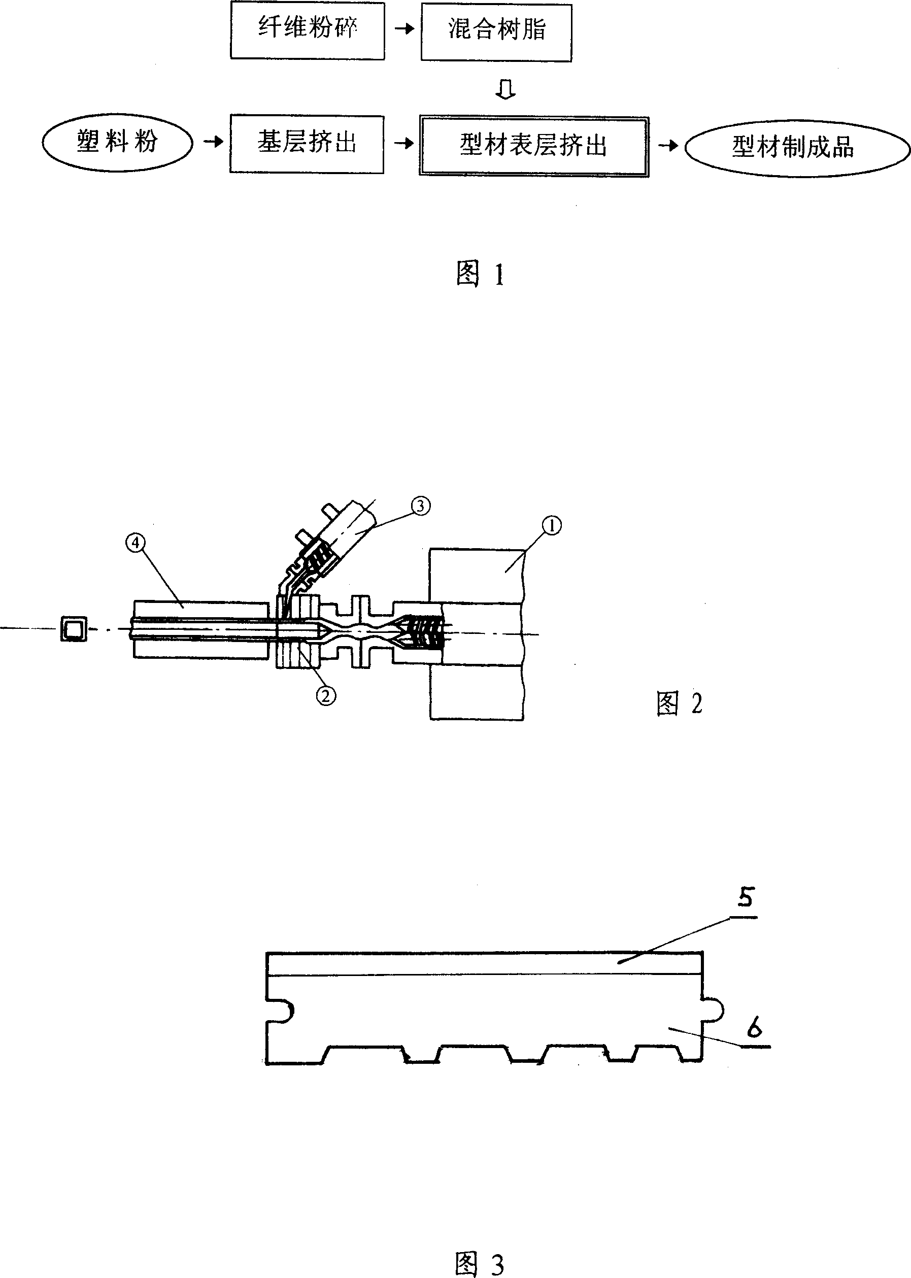 Method for manufacturing composite surface section bar and composite surface plastic section bar