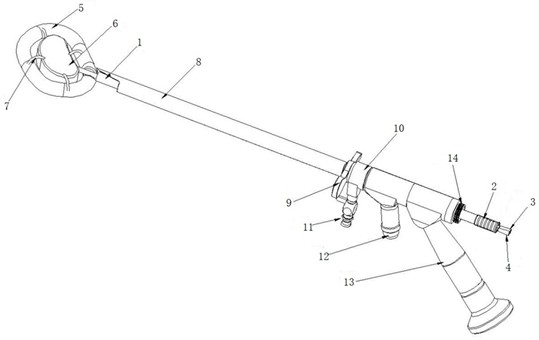 A fence-type bone cement spinal fusion device adopting balloon molding