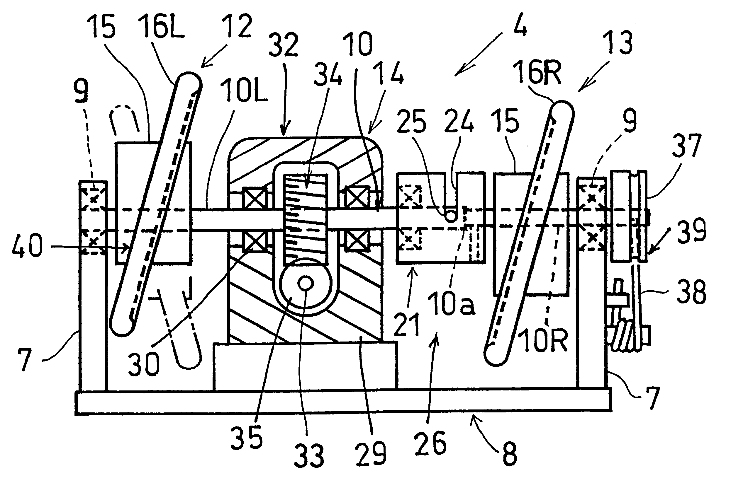 Roller massaging mechanism and massaging apparatus incorporating the same