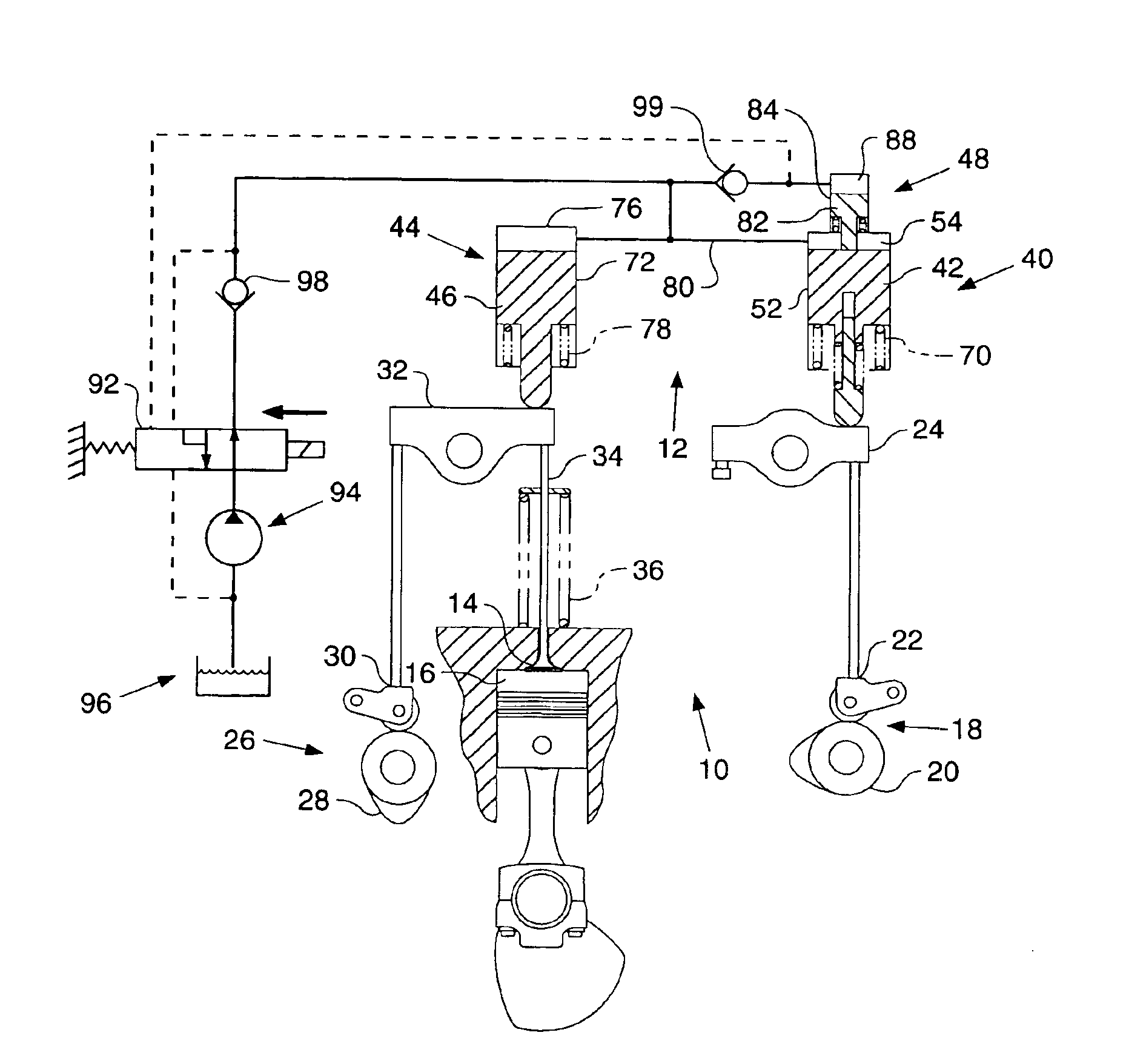 Compression release brake system