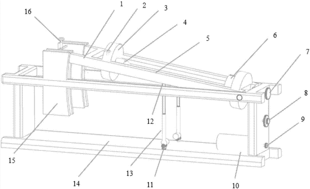 Engine crankshaft circular bead laser cladding repairing device and method