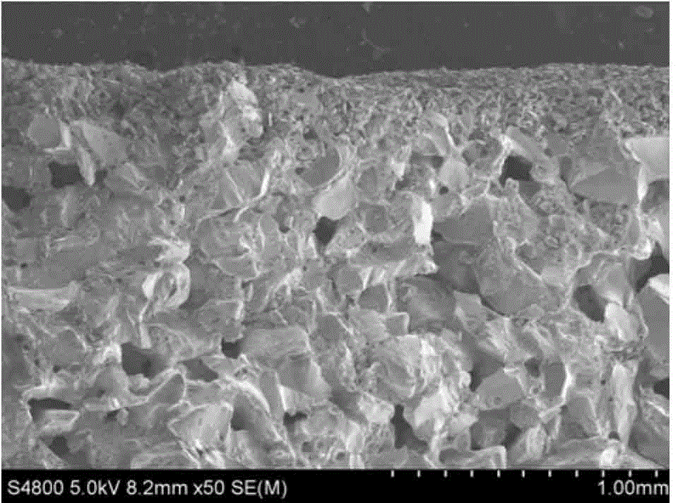 Method for preparing porous ceramic filter membrane by low-temperature sintering