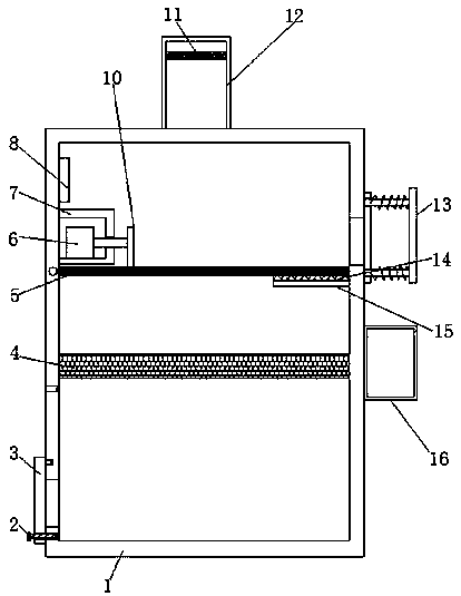 Sewage treatment device for cyclopropanecarboxylic acid synthesis