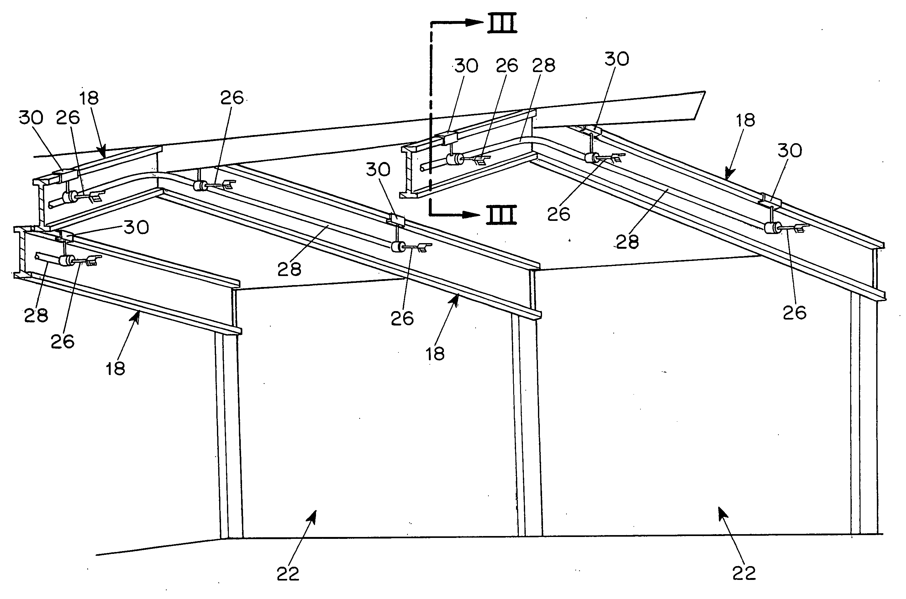 Fire protection sprinkler system for metal buildings