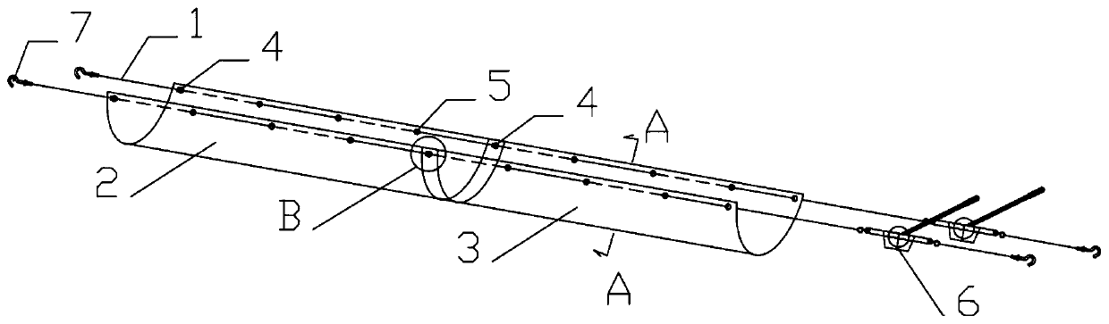 Concrete pouring method adopting flexible shuttle chute