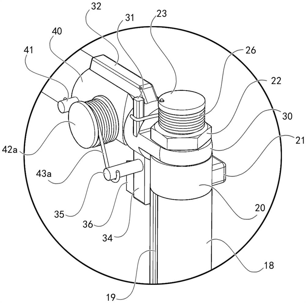 High jump stand rod device with automatic reset function and use method thereof