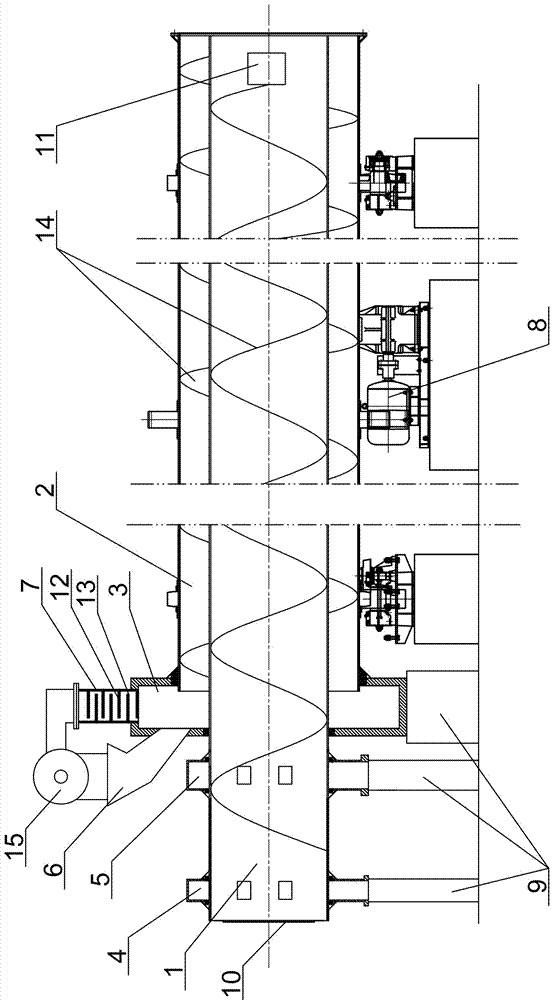 Industrial by-product gypsum calcining furnace