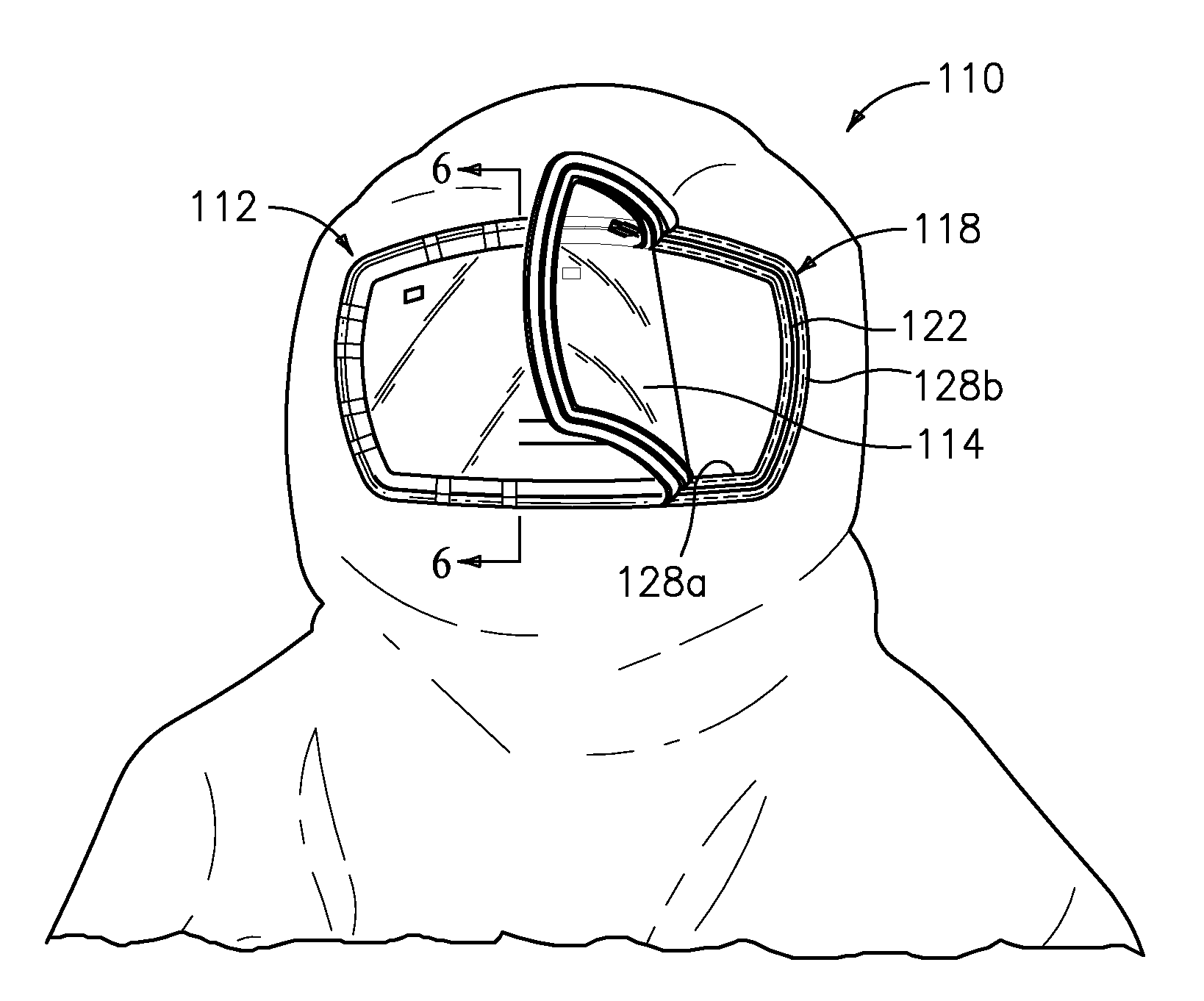 Launderable tritium hood