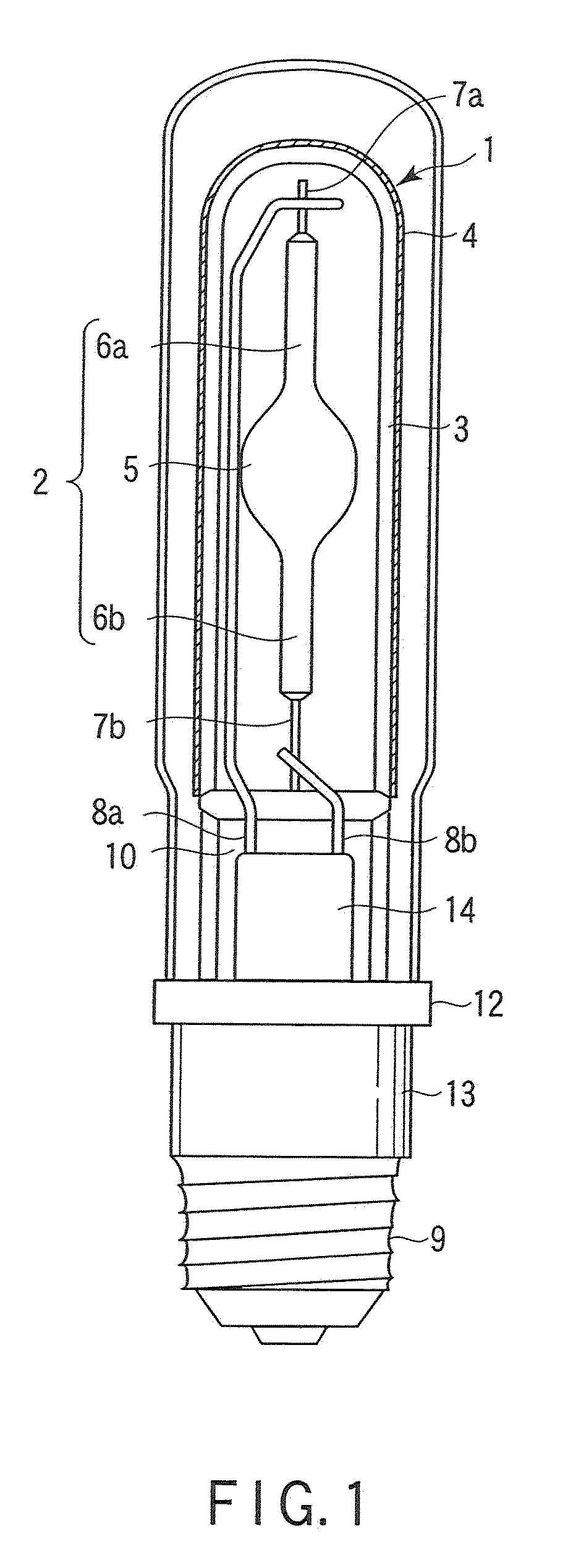 High-pressure discharge lamp and lighting equipment