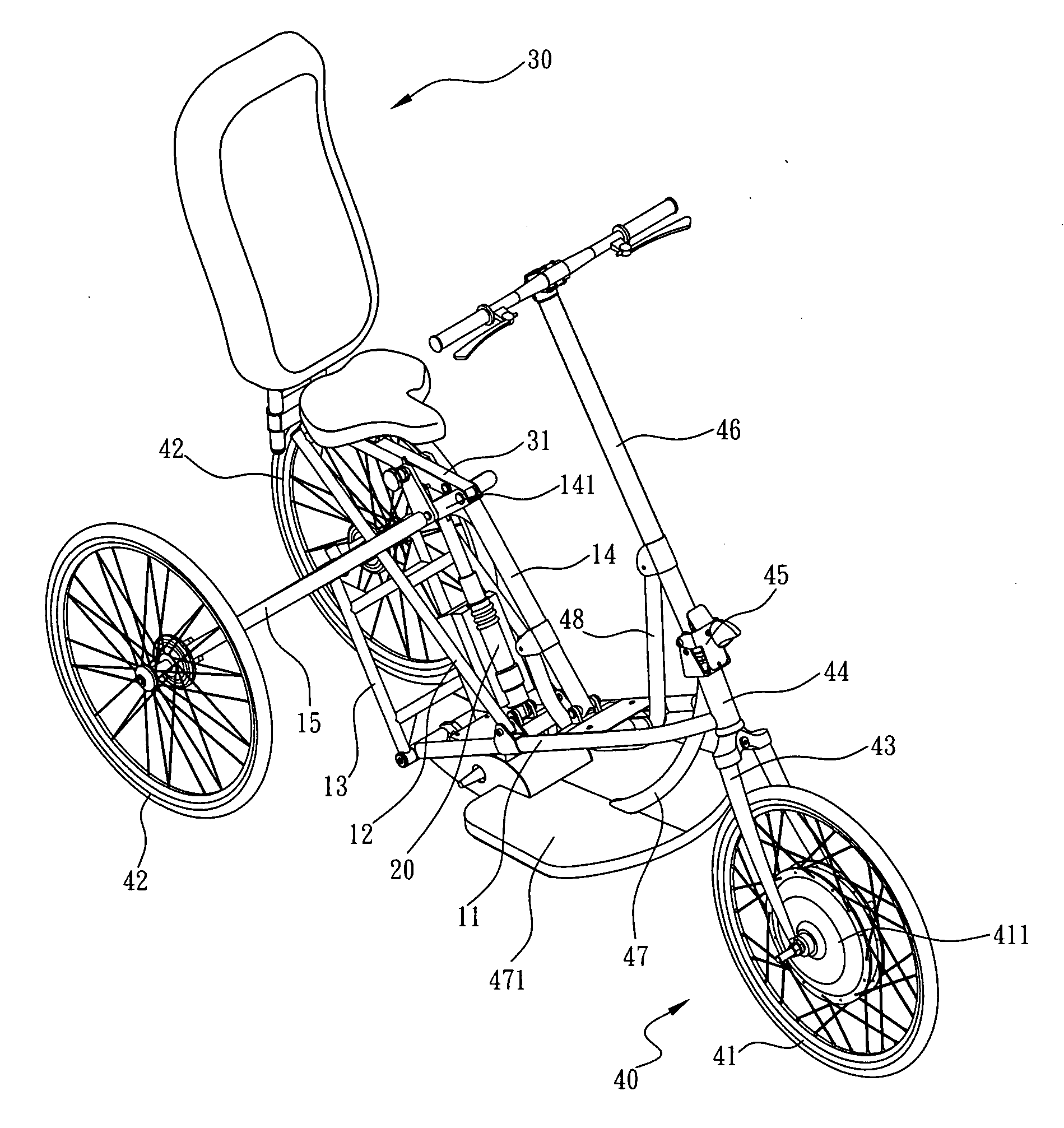 Light-duty vehicle with adjustable wheelbase