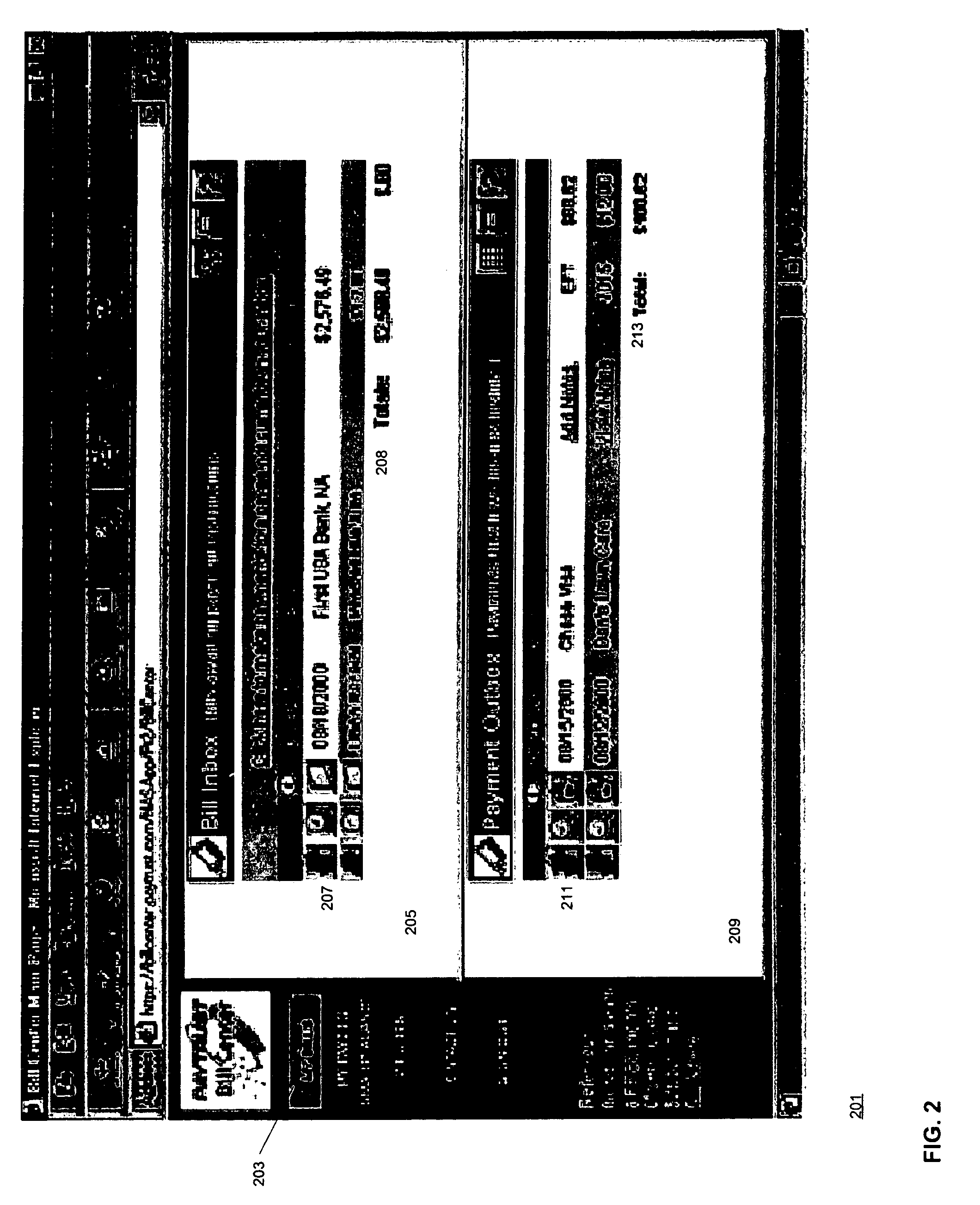 Electronic bill presentment and payment system that obtains user bill information from biller web sites