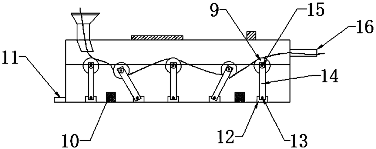 Water cooling device for processing fluoroplastic