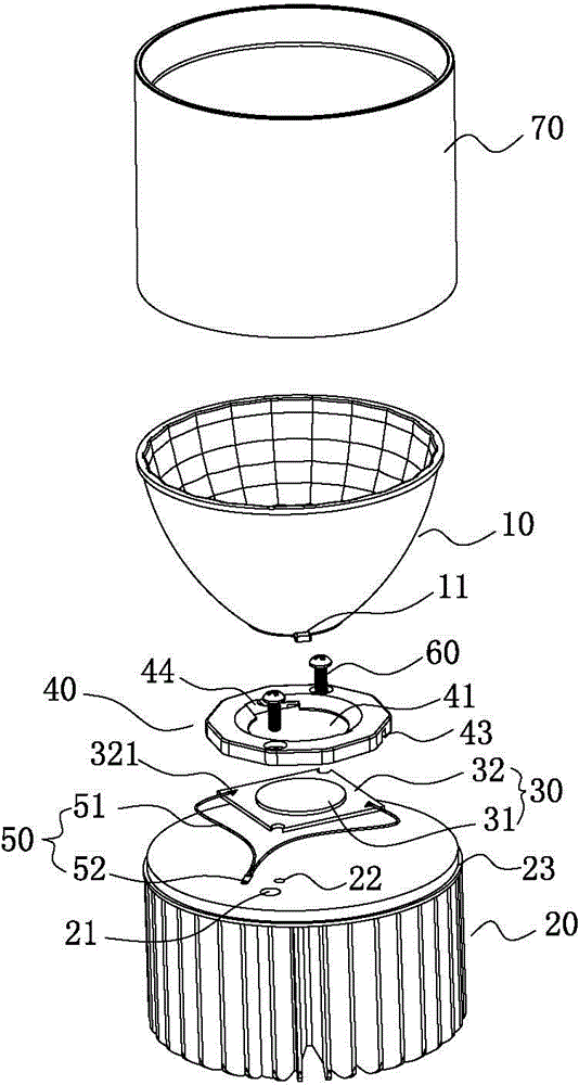 Welded type COB (chip on board)-LED light source module