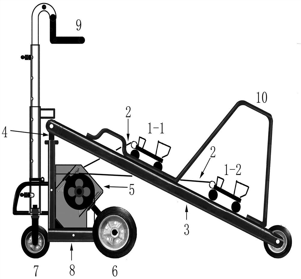 Mobile skating rink fitness walk replacing device