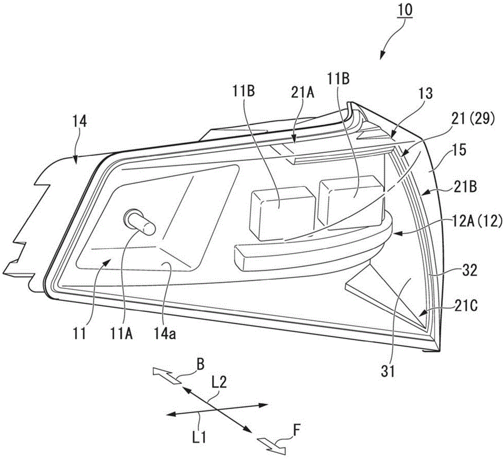 Vehicle direction indicator light