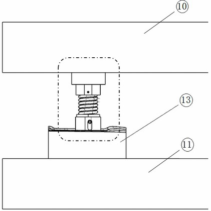 Punch with pressing device