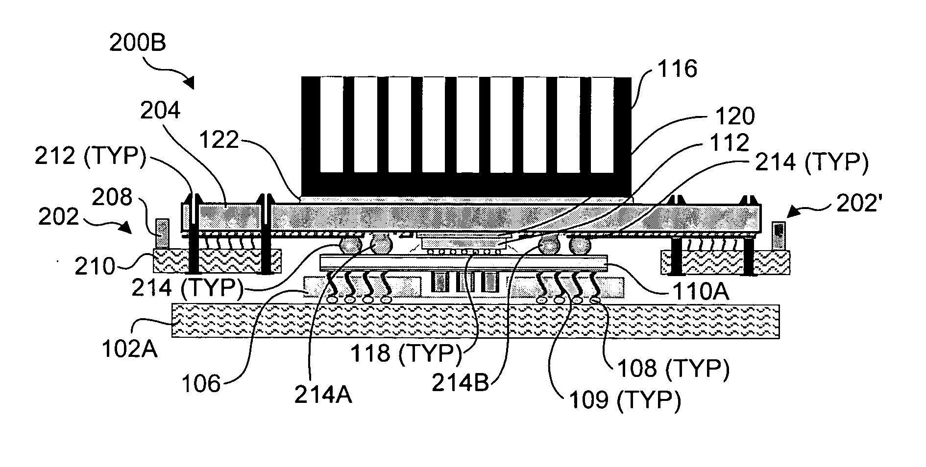 Detachable on package voltage regulation module