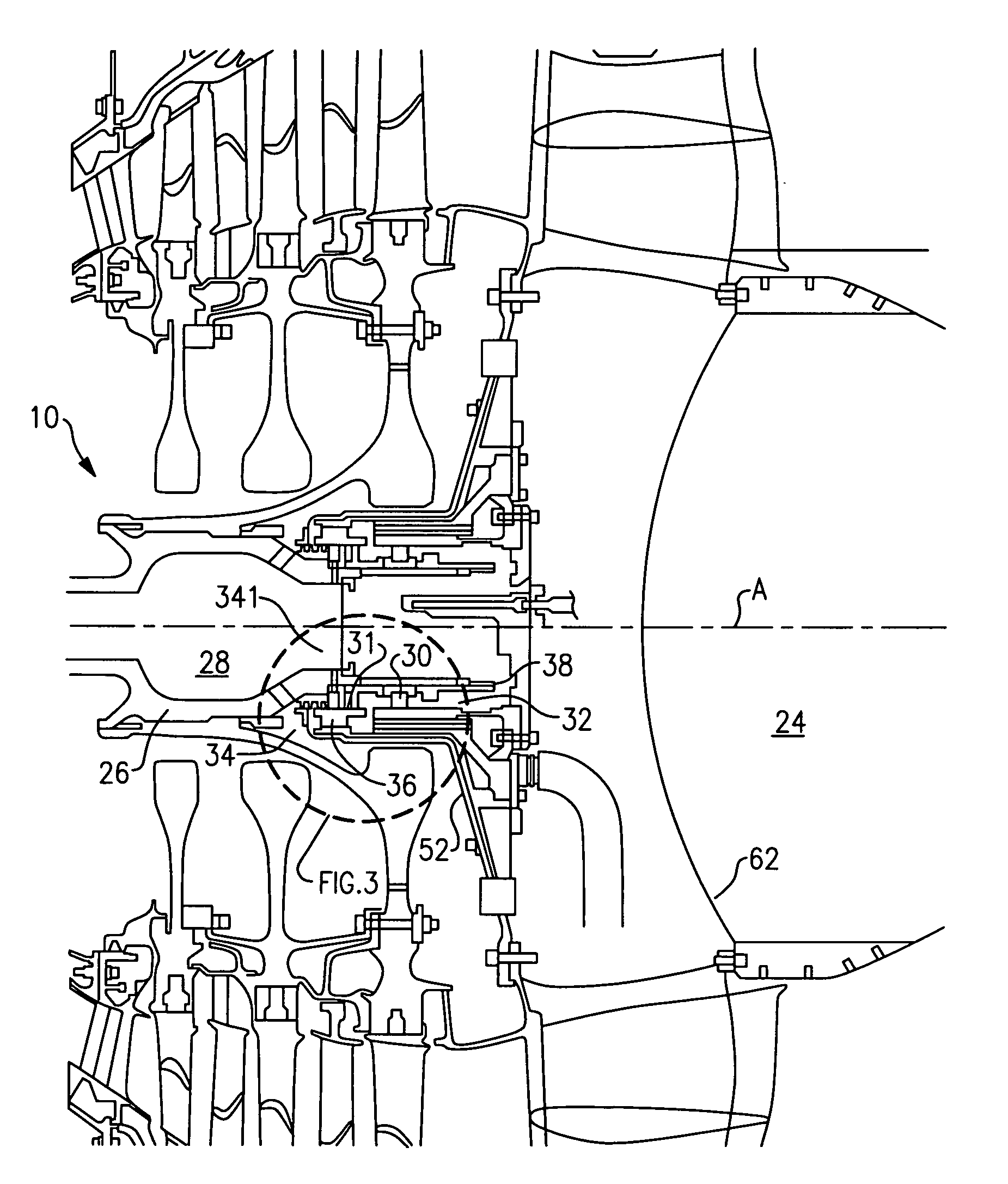 Radially energized oil capture device for a geared turbofan