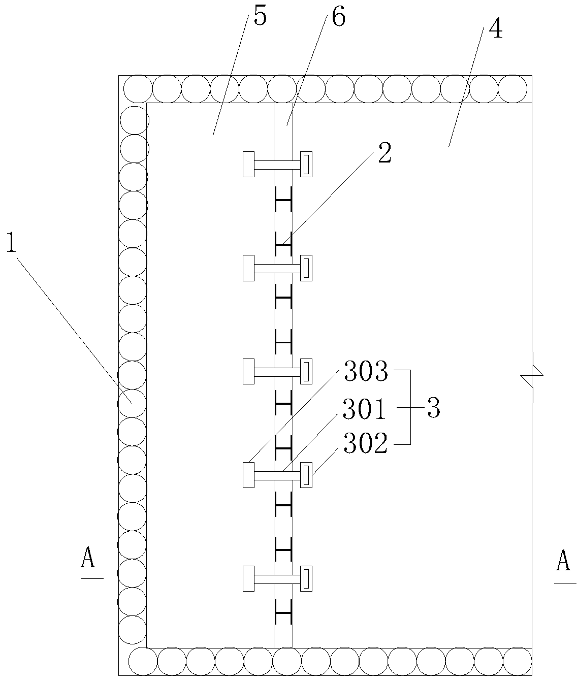 Foundation pit bottom plate post-pouring belt force-transfer structure and construction method thereof